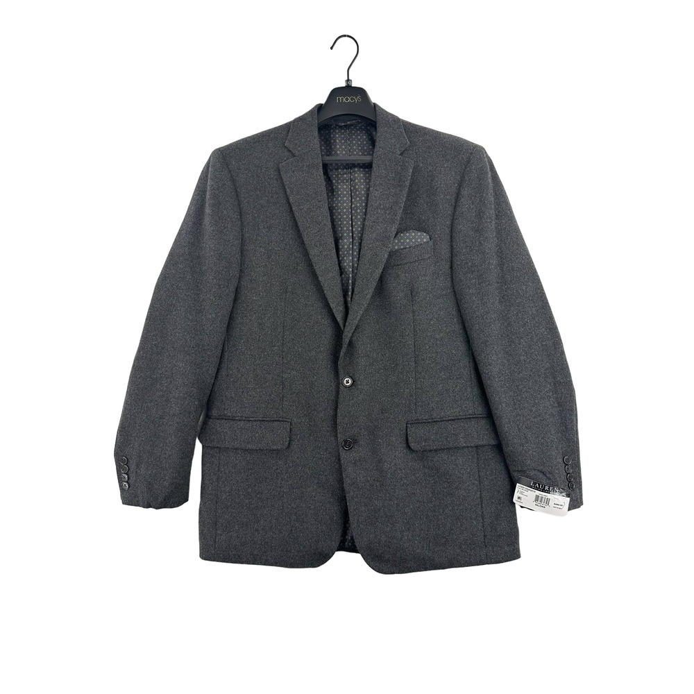 Lauren Ralph Lauren Blazer‎ Sport Coat Gray Two Button Jacket Size 44L